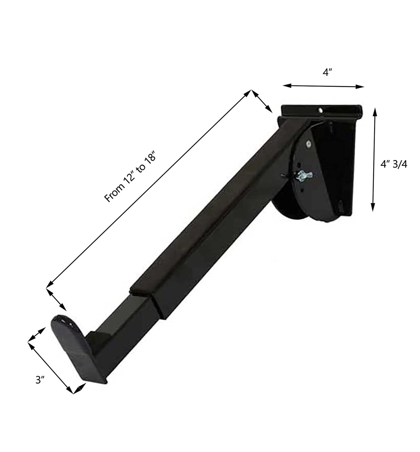 SLA-LAY3 - TELESCOPIC KEYBOARD DISPLAY ARMS FOR SLAT WALL MOUNTING