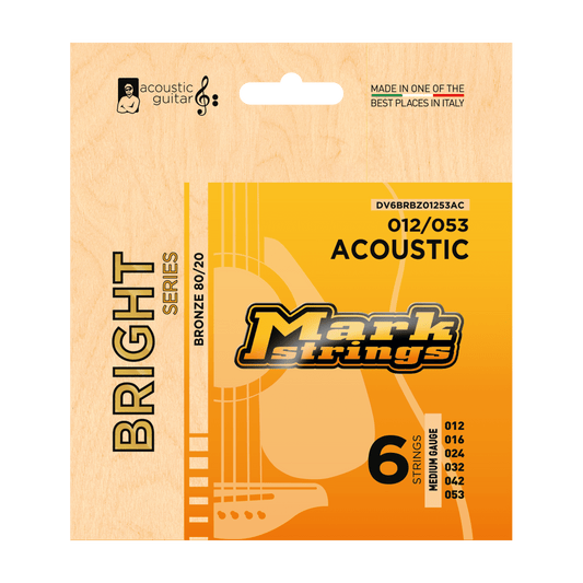 Markbass BRIGHT - 012 016 024 032 042 053 - Acoustic Guitar Strings