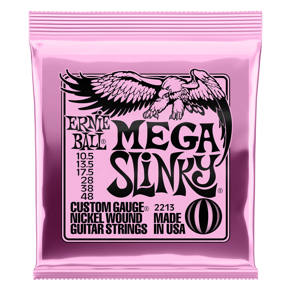 P02213 - MEGA SLINKY NICKEL WOUND ELECTRIC GUITAR STRINGS 10.5-48 GAUGE