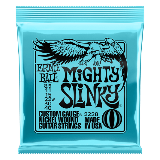 P02228 -  MIGHTY SLINKY NICKEL WOUND ELECTRIC GUITAR STRINGS 8.5-40 GAUGE