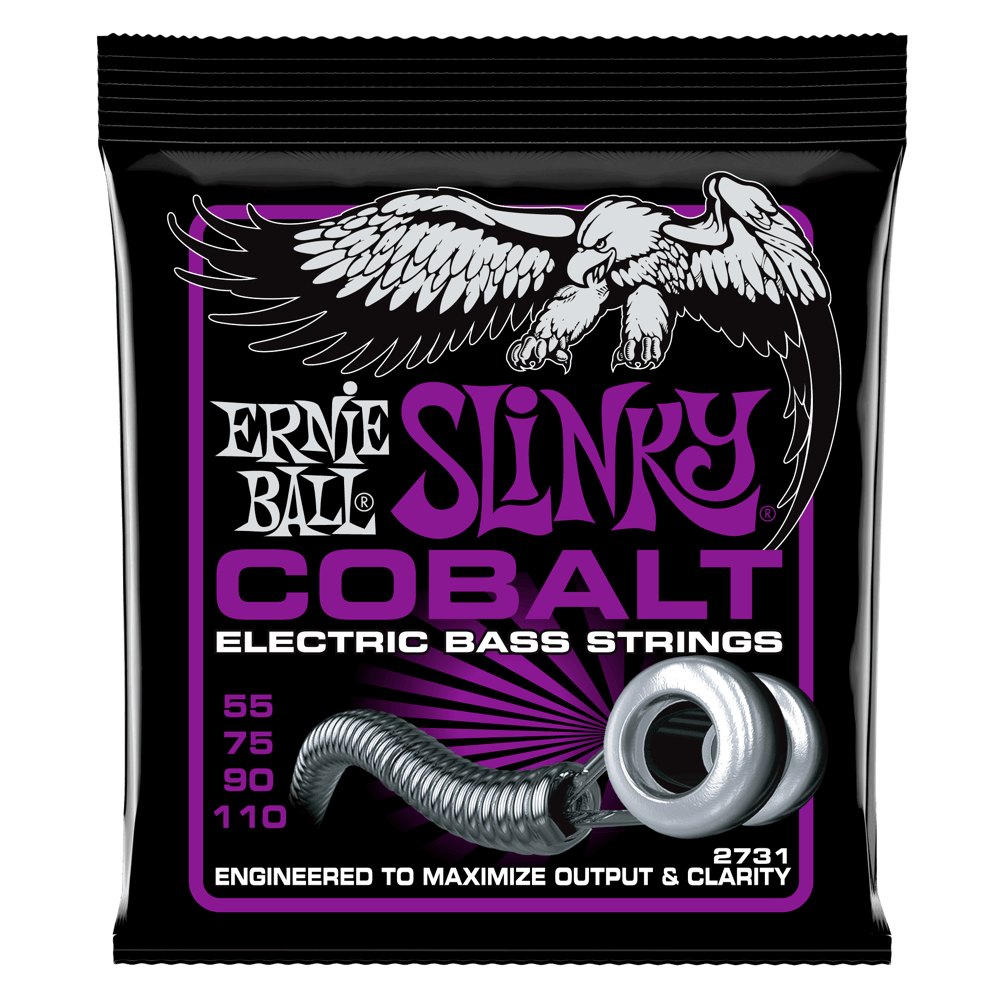 P02731 - POWER SLINKY COBALT ELECTRIC BASS STRINGS 55-110 GAUGE