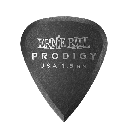 P09199 - PRODIGY GUITAR PICKS - STANDARD 1.5MM BLACK