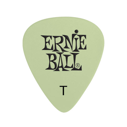 P09224 - CELLULOSE GUITAR PICKS - THIN SUPER GLOW