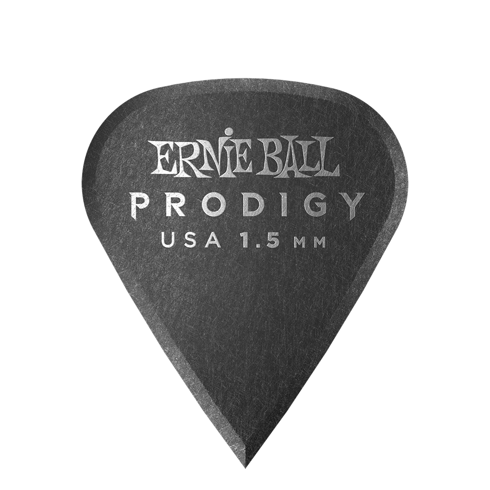 P09335 - PRODIGY GUITAR PICKS - SHARP 1.5MM BLACK