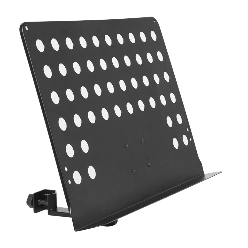 MUS-ARM 2 - Large perforated music stand plate with attachable holder arm