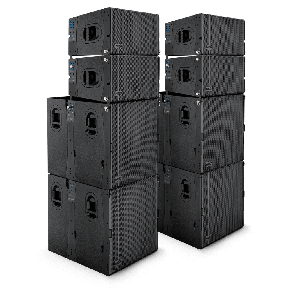 Next Pro Audio - LA Series - LA122A 2X2 Stacked Array System