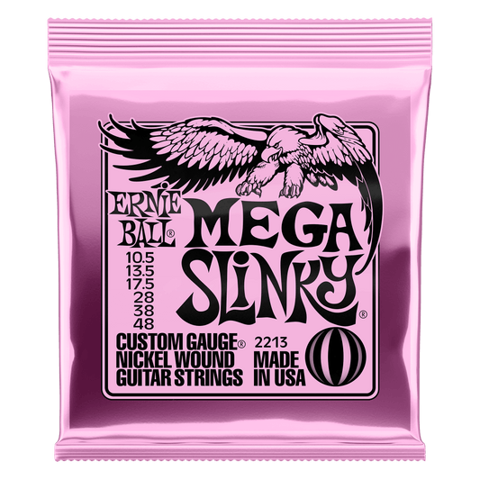 P02213 - MEGA SLINKY NICKEL WOUND ELECTRIC GUITAR STRINGS 10.5-48 GAUGE