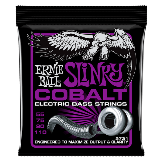 P02731 - POWER SLINKY COBALT ELECTRIC BASS STRINGS 55-110 GAUGE