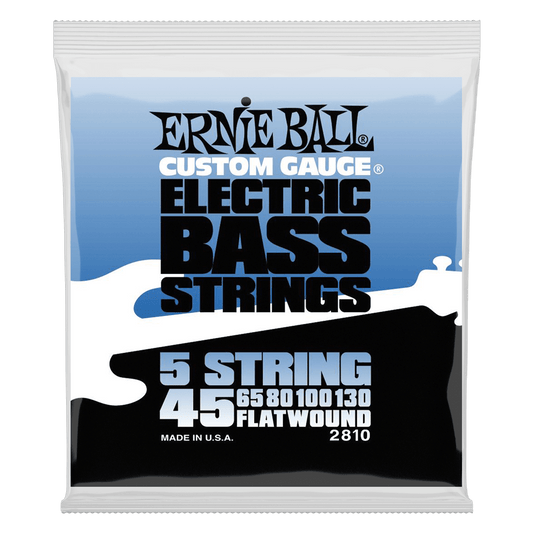 P02810 - FLATWOUND 5-STRING ELECTRIC BASS STRINGS 45-130 GAUGE