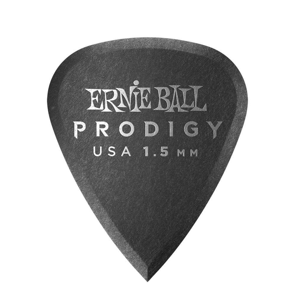 P09199 - PRODIGY GUITAR PICKS - STANDARD 1.5MM BLACK