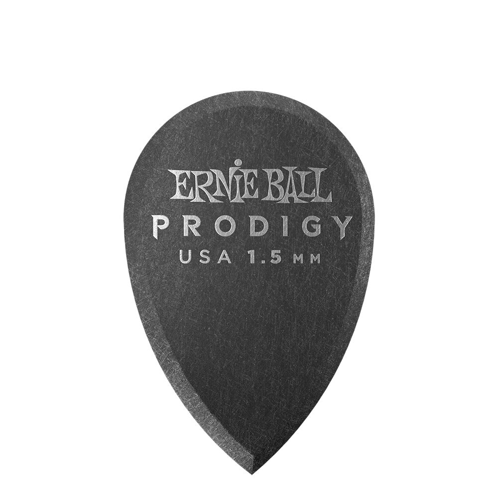 P09330 - PRODIGY GUITAR PICKS - TEARDROP 1.5MM BLACK