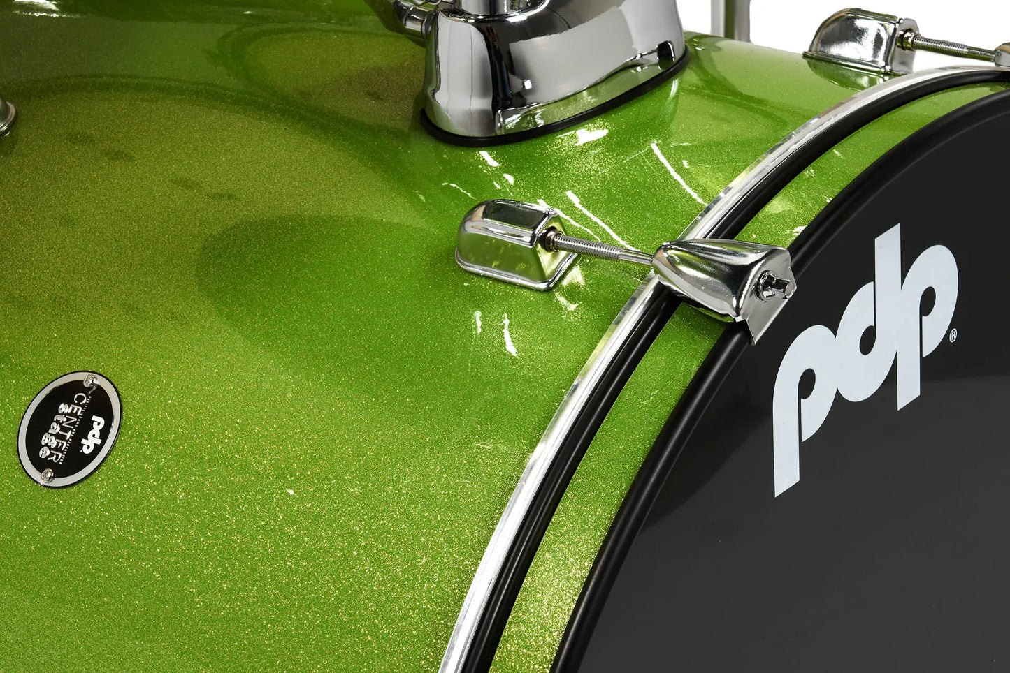 PDCE2215KTEL - PDP - CENTERstage Drum Set, 5pc, 22" (Electric Green Sparkle FinishPly)