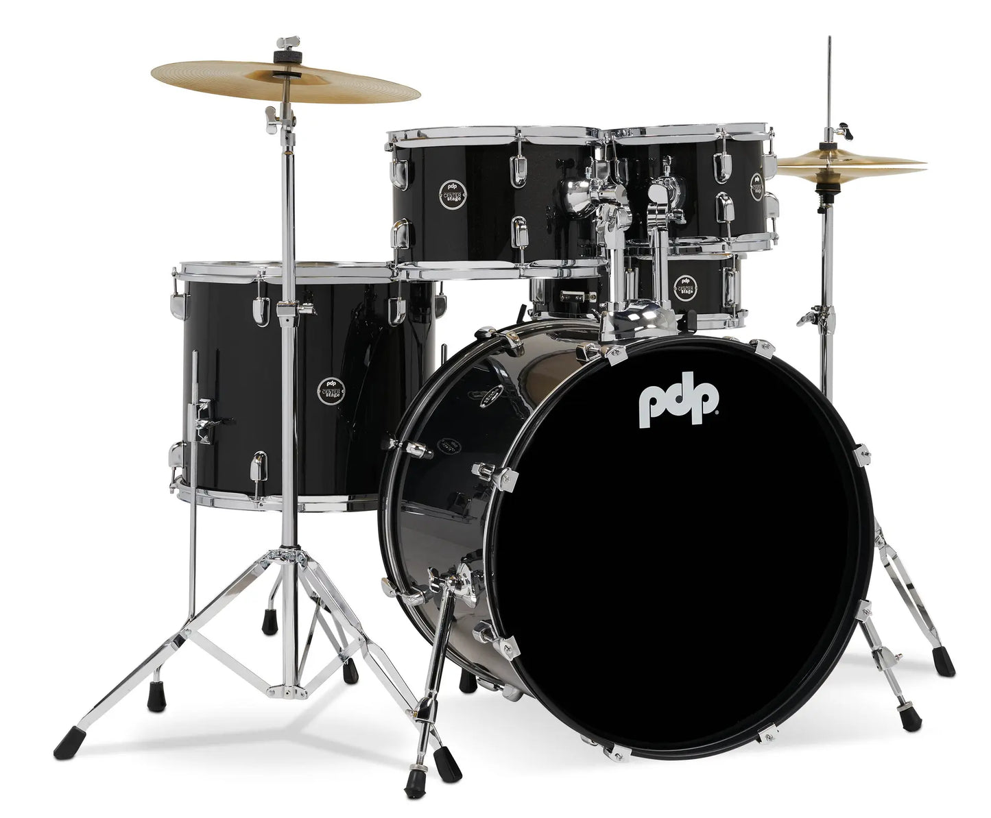 PDCE2215KTIB - PDP - CENTERstage Drum Set, 5pc, 22" (Iridescent Black Sparkle FinishPly)