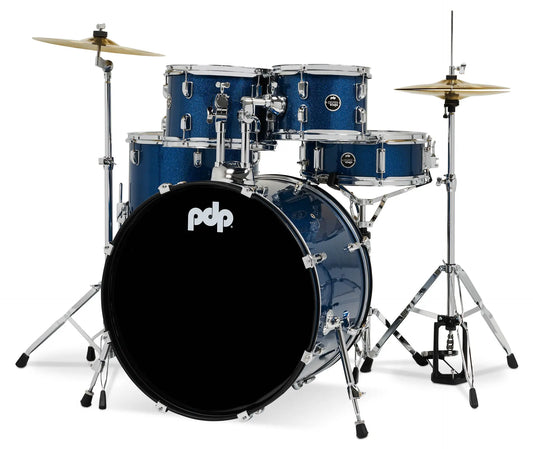 PDCE2215KTRB - PDP - CENTERstage Drum Set, 5pc, 22" (Royal Blue Sparkle FinishPly)