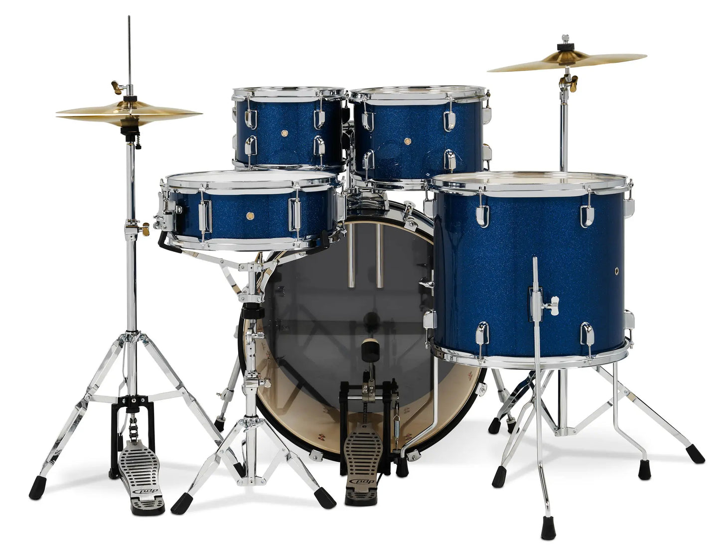 PDCE2215KTRB - PDP - CENTERstage Drum Set, 5pc, 22" (Royal Blue Sparkle FinishPly)