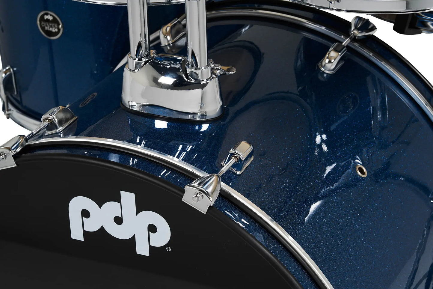 PDCE2215KTRB - PDP - CENTERstage Drum Set, 5pc, 22" (Royal Blue Sparkle FinishPly)