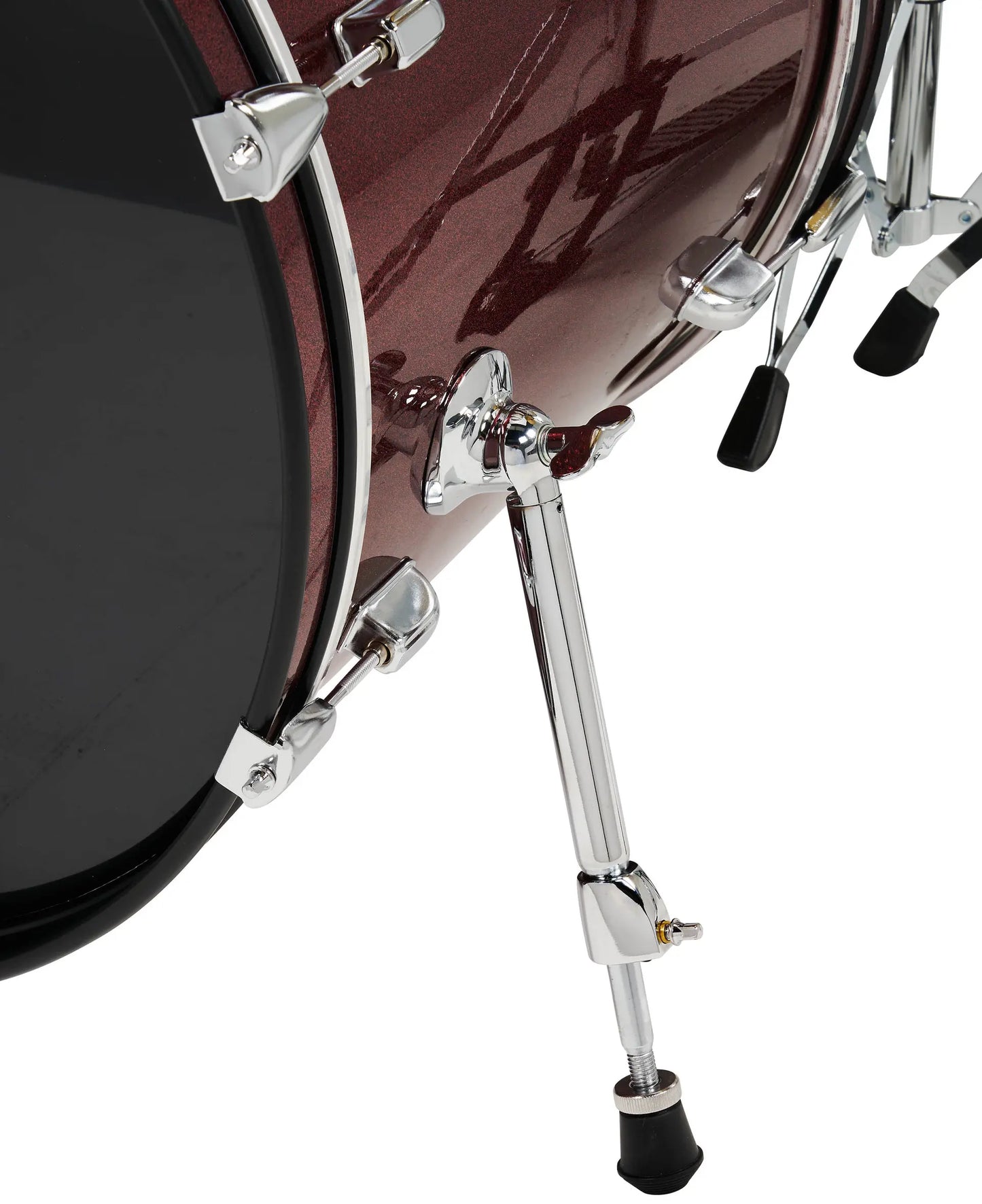 PDCE2215KTRR - PDP - CENTERstage Drum Set, 5pc, 22" (Ruby Red Sparkle FinishPly)