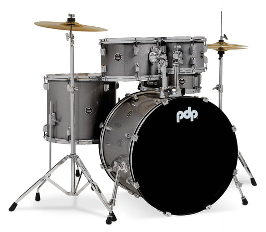 PDCE2215KTSS - PDP - CENTERstage Drum Set, 5pc, 22" (Sliver Sparkle FinishPly)