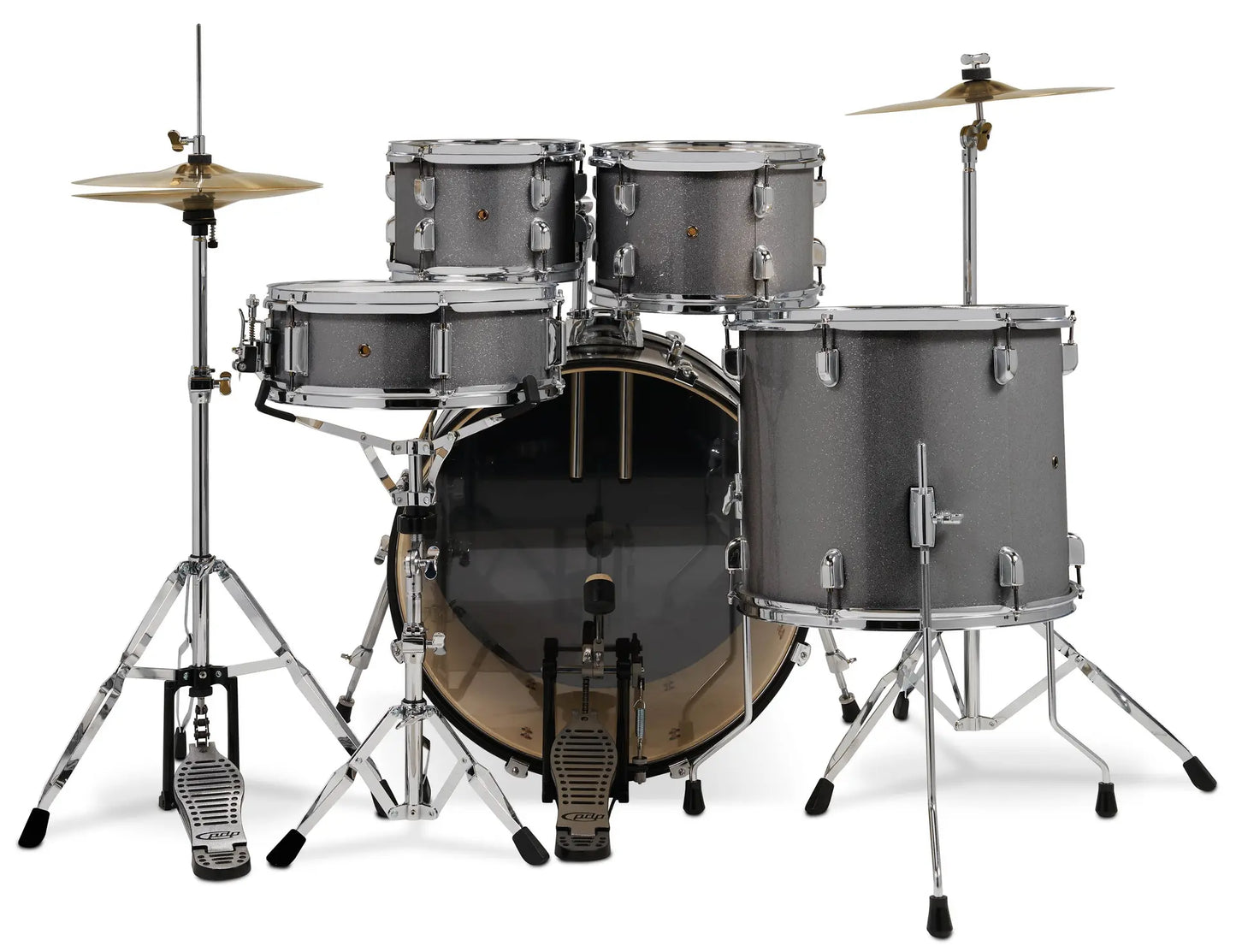 PDCE2215KTSS - PDP - CENTERstage Drum Set, 5pc, 22" (Sliver Sparkle FinishPly)