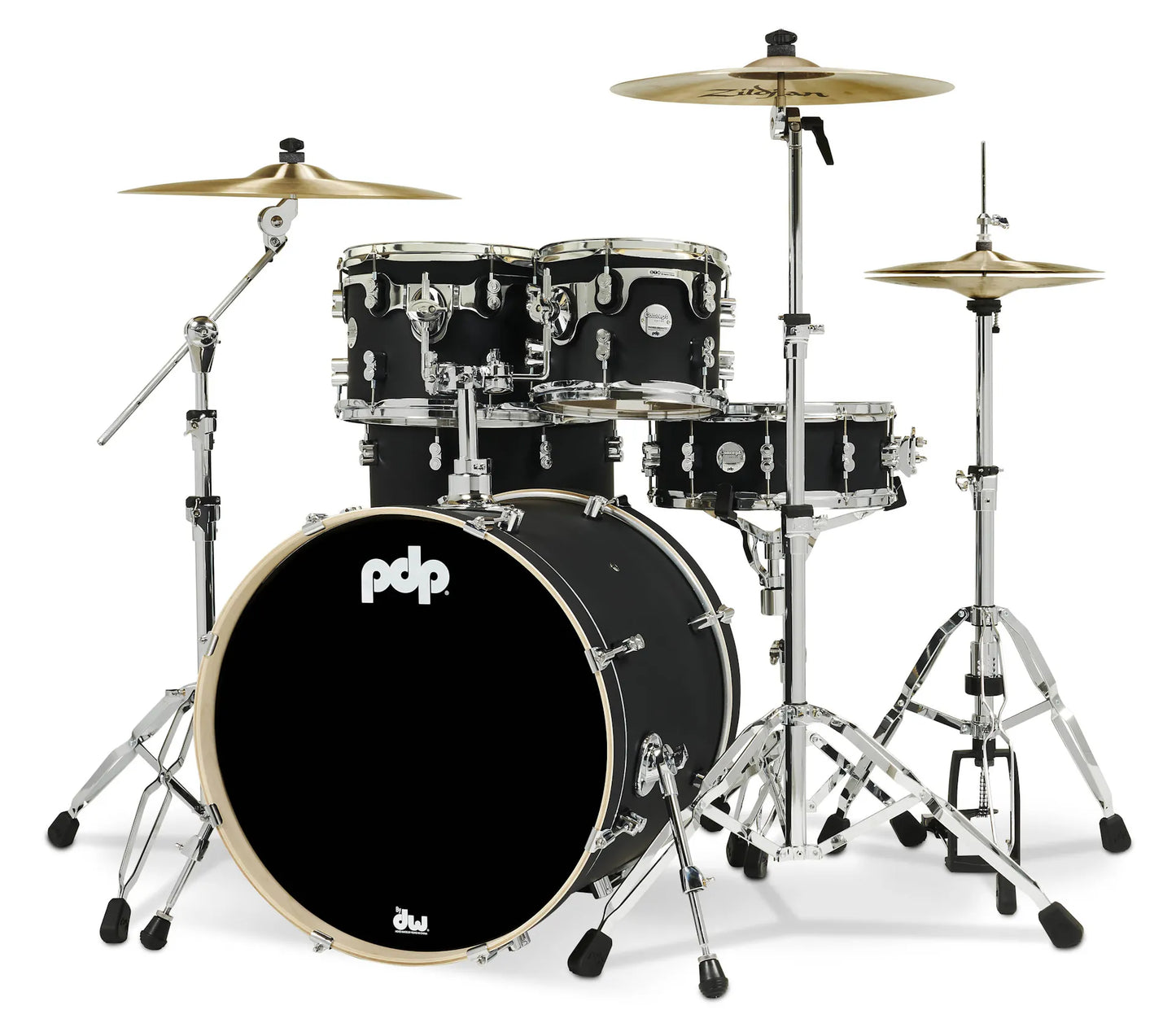 PDCM2215BK - Concept Maple Shell Pack, 5pc, 22" (Satin Black Finish Ply)