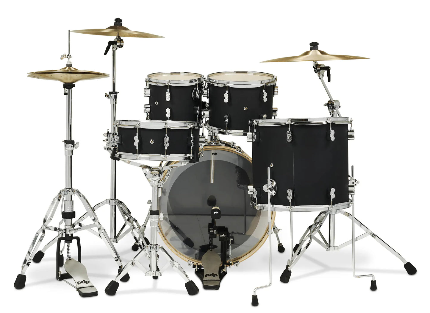 PDCM2215BK - Concept Maple Shell Pack, 5pc, 22" (Satin Black Finish Ply)