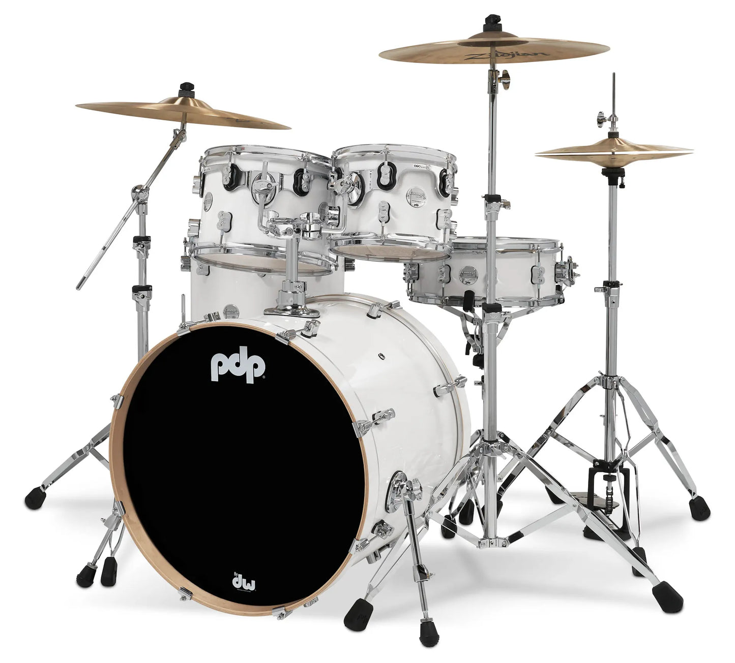 PDCM2215PW - Concept Maple Shell Pack, 5pc, 22" (Pearlescent White Lacquer)