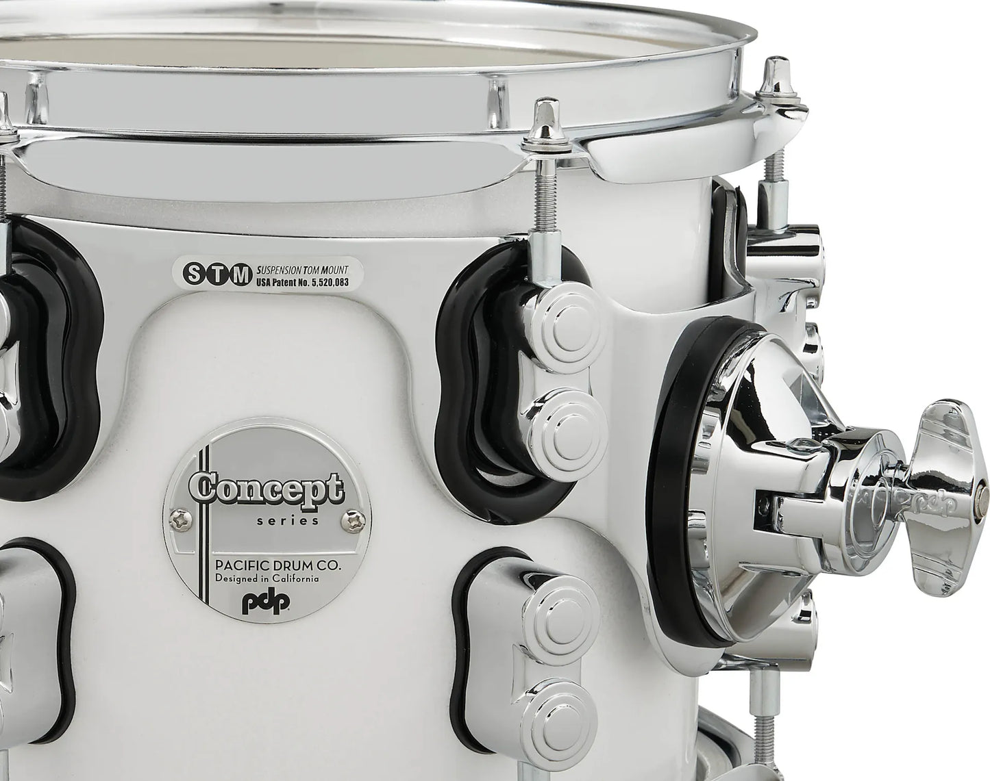 PDCM2215PW - Concept Maple Shell Pack, 5pc, 22" (Pearlescent White Lacquer)