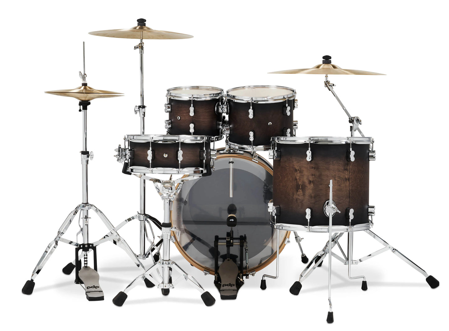 PDCM2215SCB - Concept Maple Shell Pack, 5pc, 22" (Charcoal Burst Lacquer)