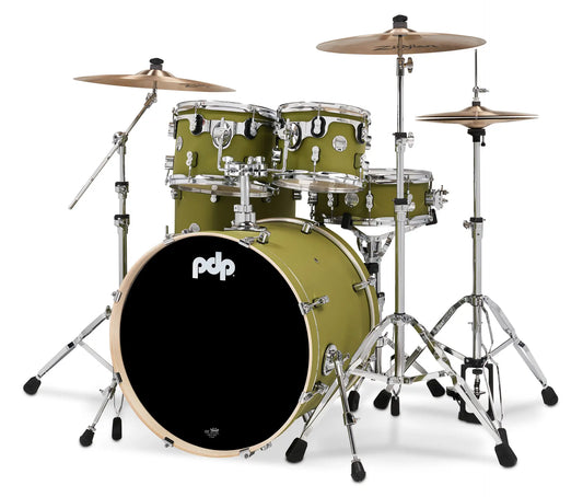 PDCM2215SO - Concept Maple Shell Pack, 5pc, 22" (Satin Olive FinishPly)