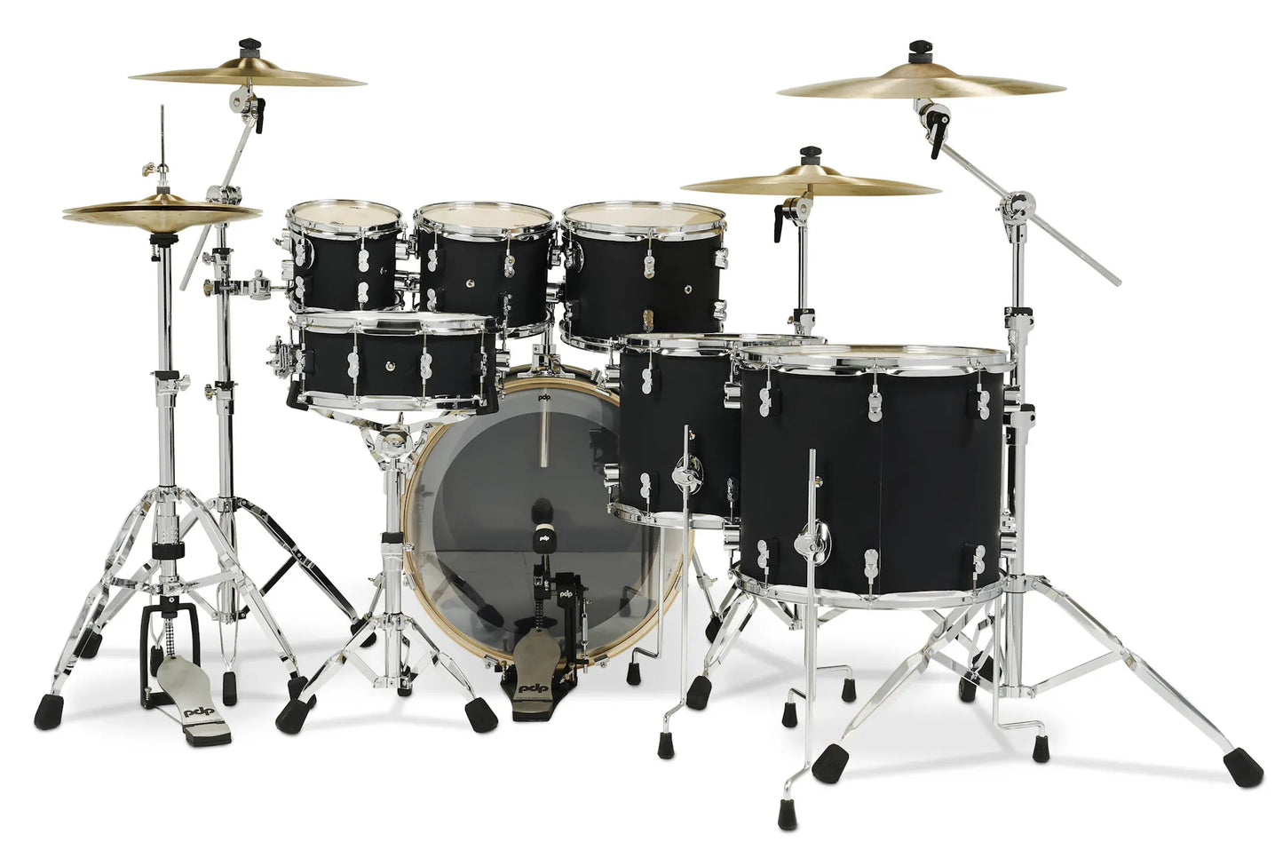 PDCM2217BK - Concept Maple Shell Pack, 7pc, 22" (Satin Black Finish Ply)