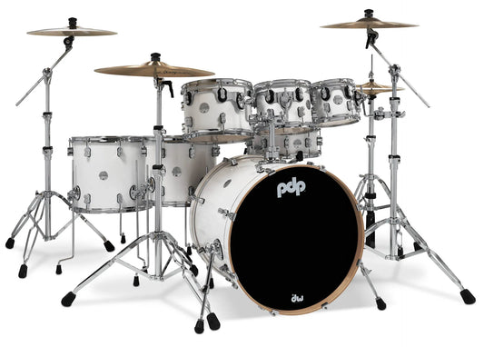 PDCM2217PW - Concept Maple Shell Pack, 7pc, 22" (Pearlescent White Lacquer)