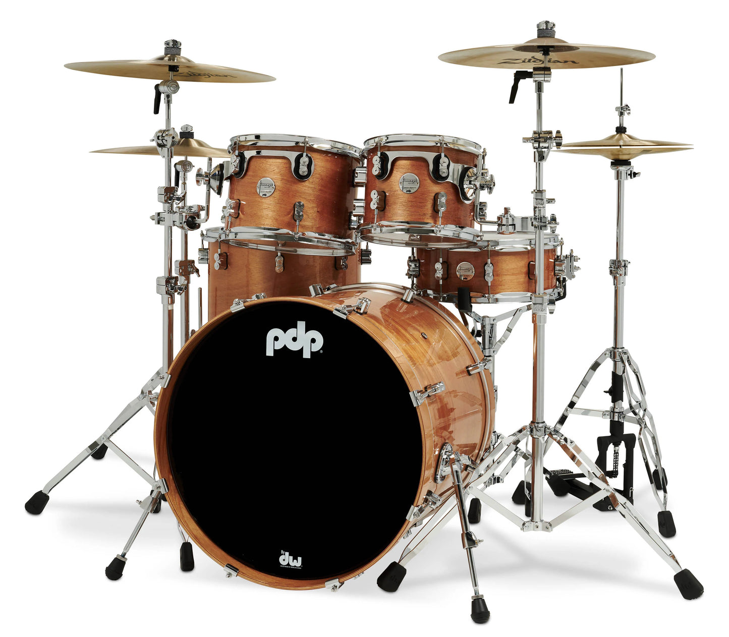 PDCMX2215HM - Concept Exotic Shell Pack, 5pc, 22" (Honey Mahogany Lacquer)