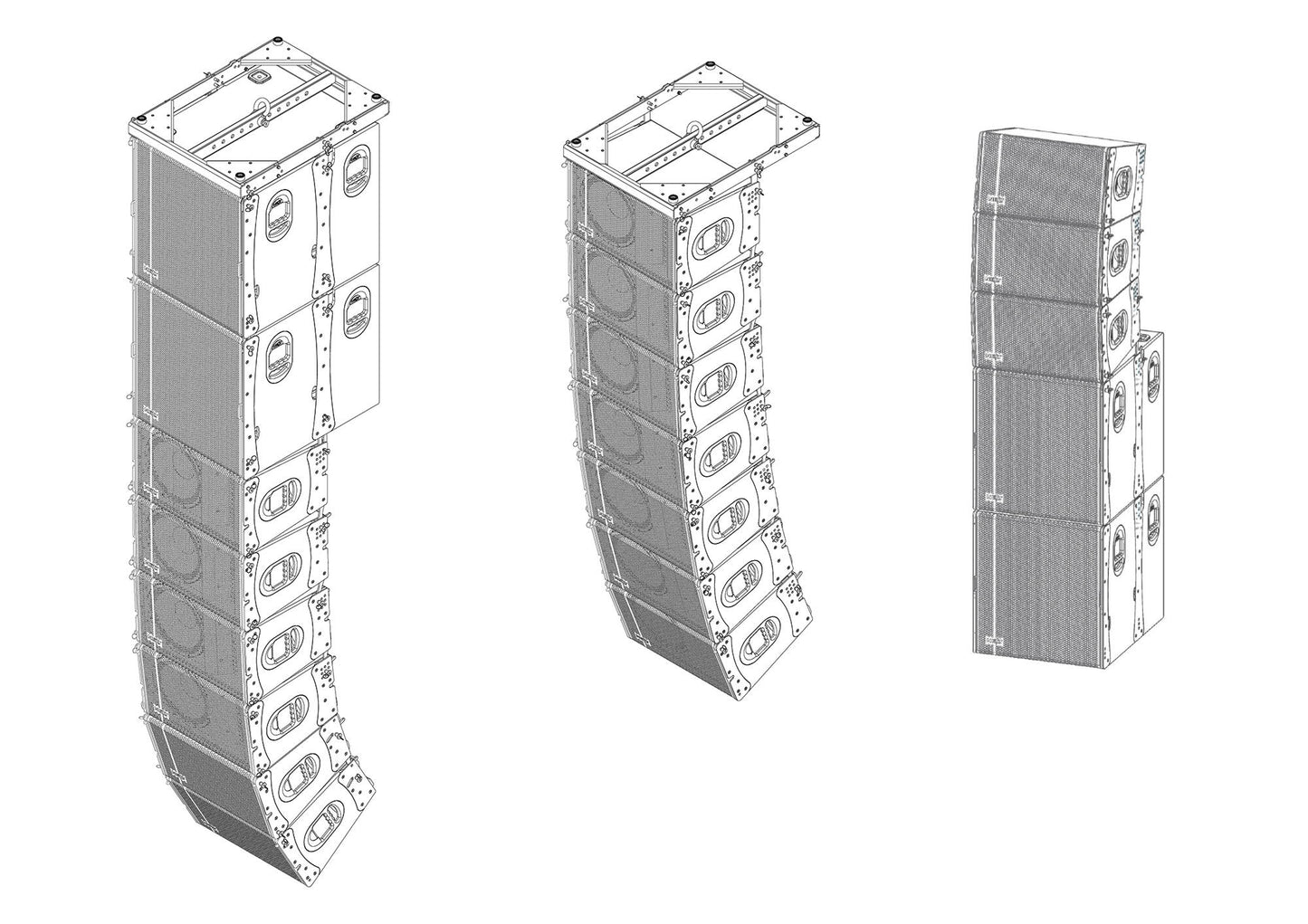 Next Pro Audio - LA Series - LA122A 2X2 Stacked Array System