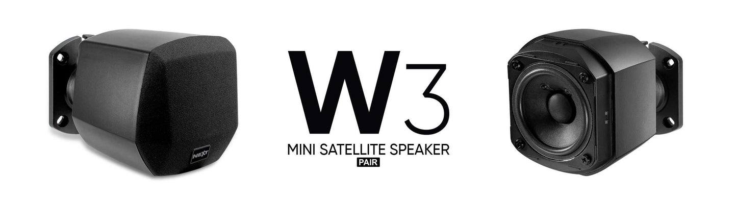 W3 - Mini Satellite Speaker (Pair)